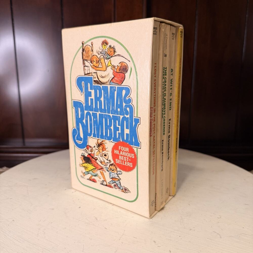 Erma Bombeck Vintage 1970s PB Book Box Set of 4 Hilarious Best Sellers Humor